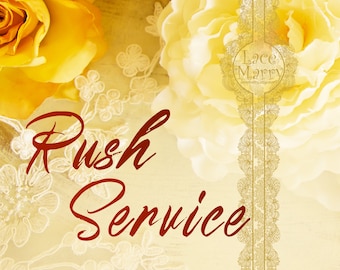 Rush Service, Priority and Fastest Production for Your Beautiful Dress