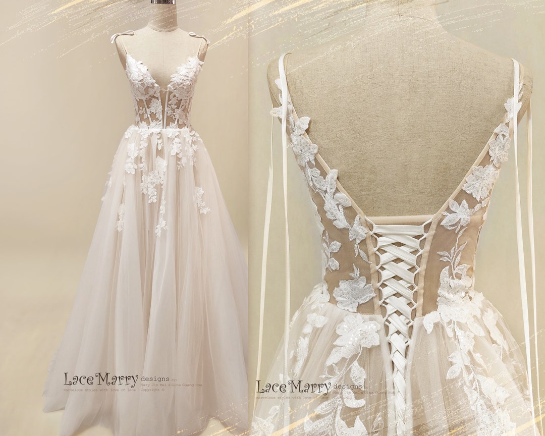 GEOMETRIC FLOWER LACE DRESS　ベージュ il_1080xN.4221042700_8b1x.jpg