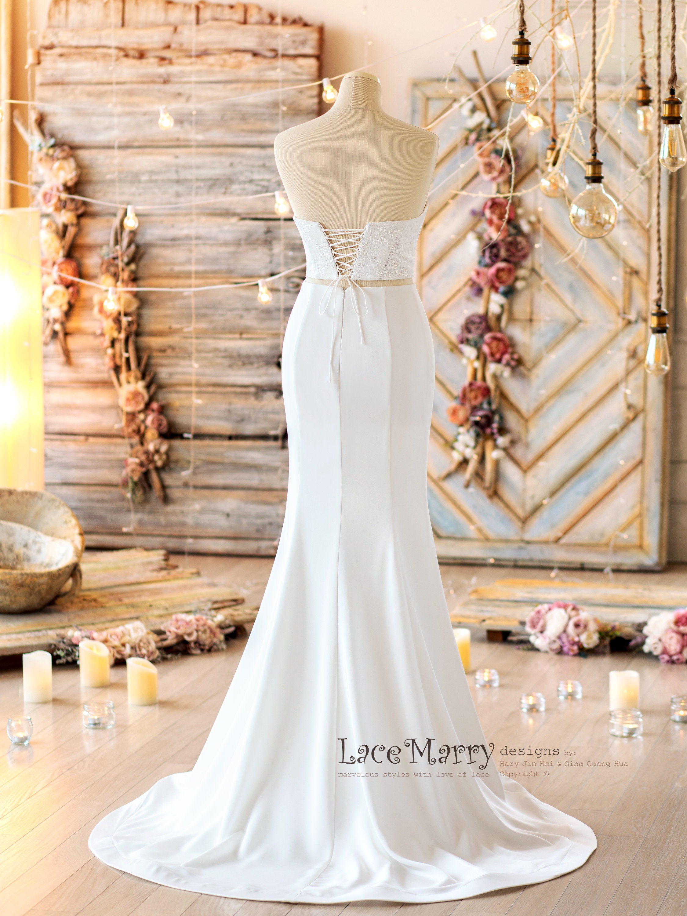 Pushup Style Bridal Lace Bustier Bridal Bustier With Fitted Etsy