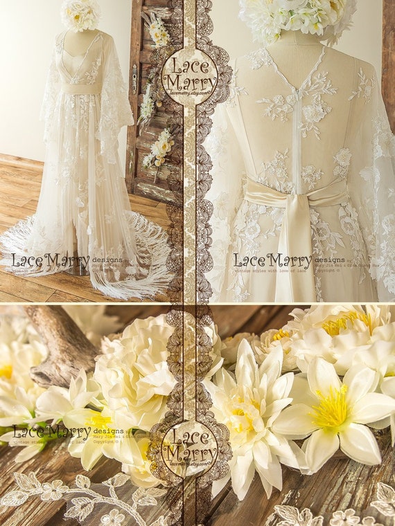 kaftan style wedding dress