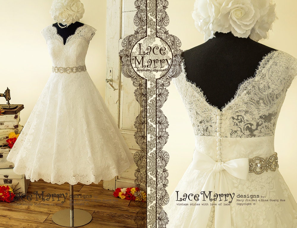 Tea Length Wedding Dress -  Canada