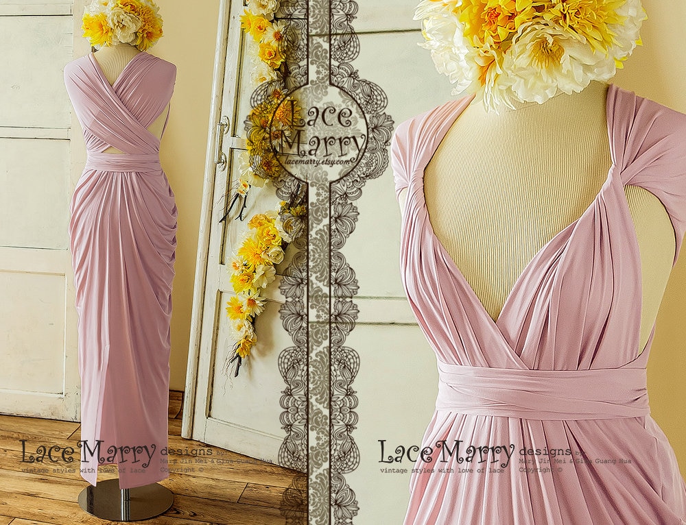 21+ Blush Bridesmaid Dresses Long
