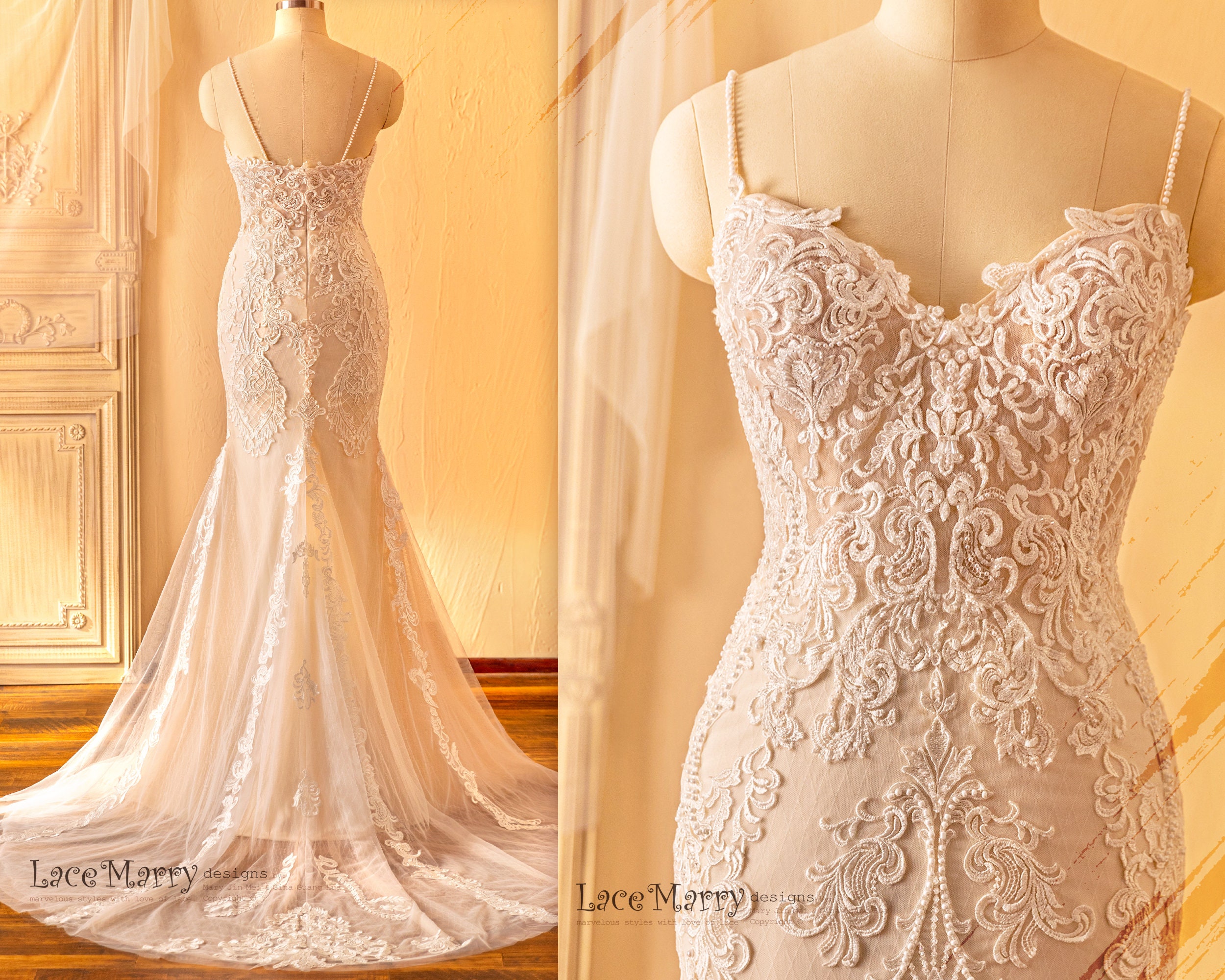 21+ Plus Size Ivory Wedding Dress