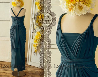 princess polly baby blue dress Teal Green Multiway Bridesmaid Dresses, Infinity Dress, Convertible Dress,  Prom Dress, Ball Gown main image 0