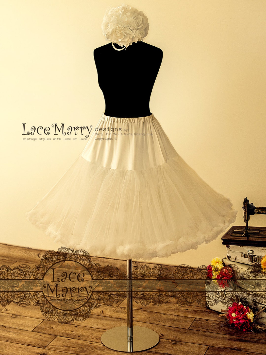 1950's Vintage Inspired Petticoat in Circle Sun Cut Made - Etsy