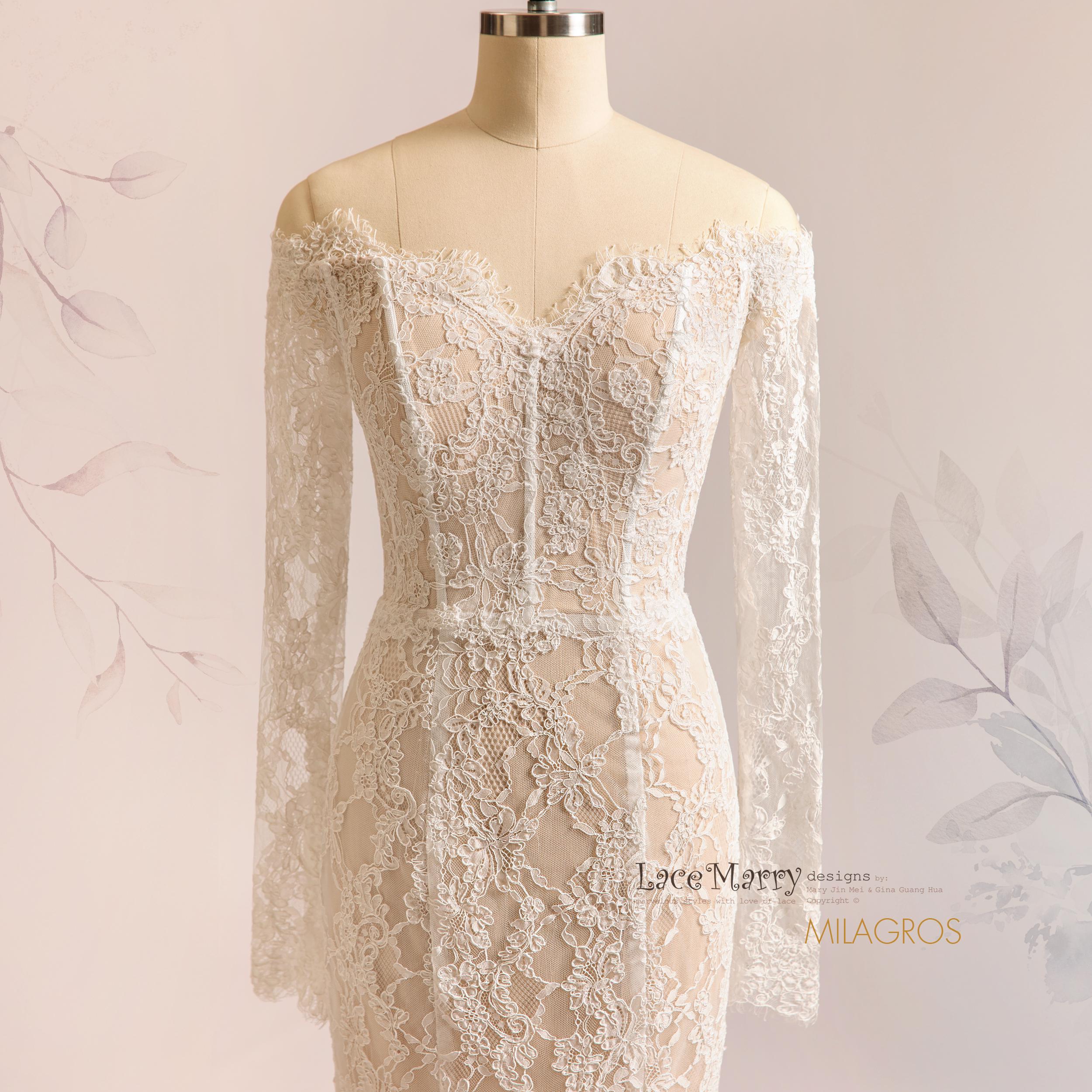 chinese dress ladies PinkBlush White Lace Off Shoulder Maternity Photoshoot Gown/Dress