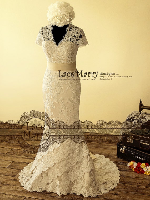 Buy Cream Color Net Fancy Gown | Appelle Fashion