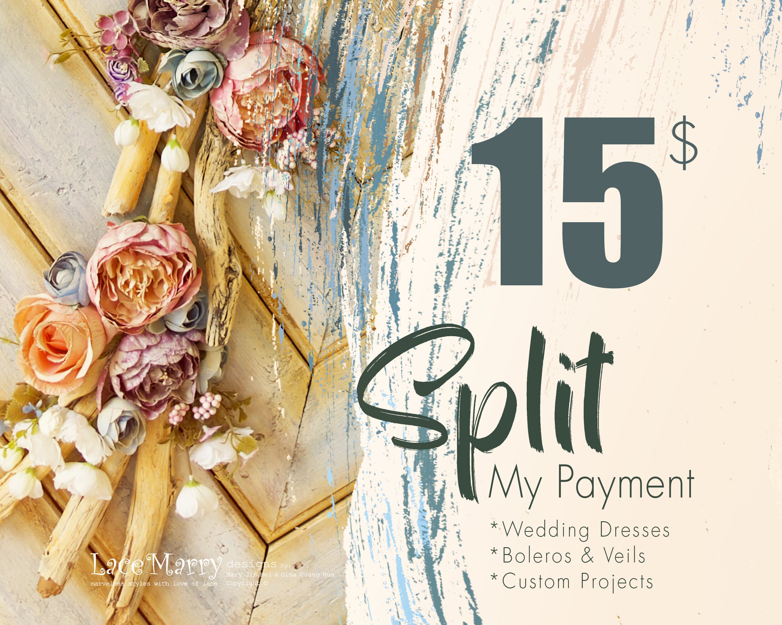 SPLIT YOUR PAYMENT / Pay For Your Wedding Dress In Parts and Give A Relief To Your Wedding Budget, Wedding Dress with Instalment Payment