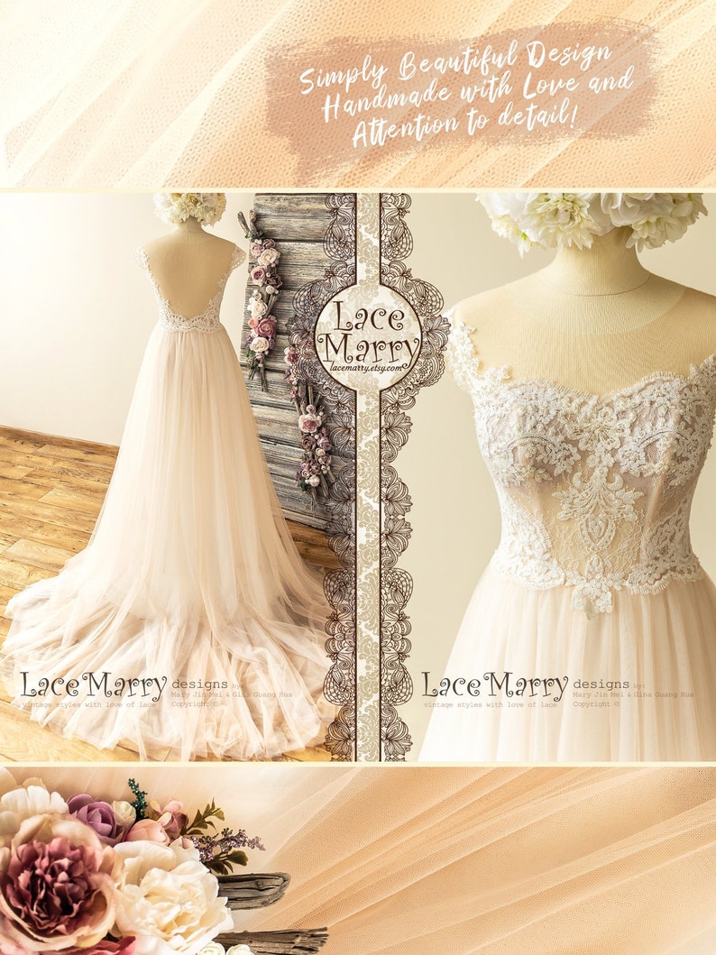 Sample Sale Ready To Ship Elegant Boho Wedding Dress With Etsy