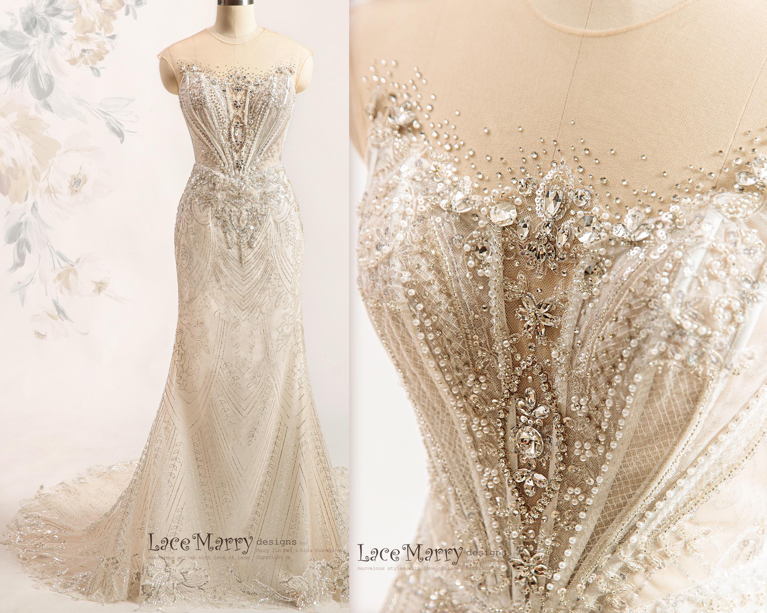 Clandre vintage lace mix dress online