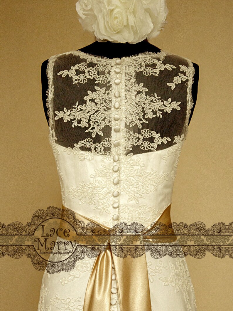 Timeless Beauty Vintage Inspired Lace Wedding Dress Features - Etsy