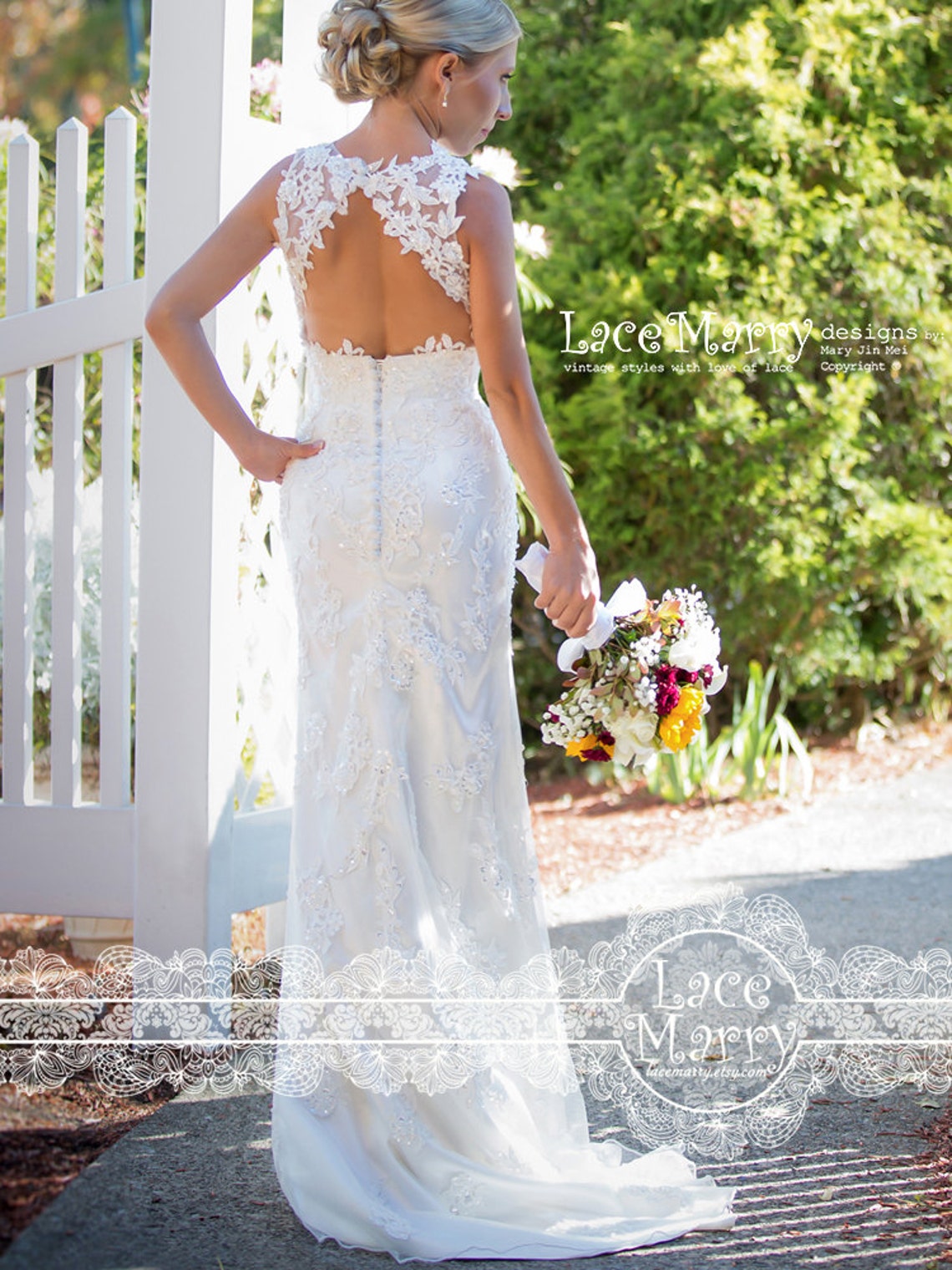 Boho Lace Wedding Dress Beach Wedding Dresses Summer Wedding - Etsy Canada