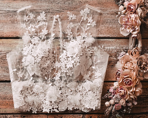 3D FLOWER LACE TOPS