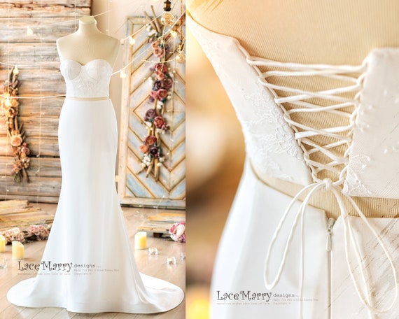 How to Put a Corset Back in a Wedding Dress : Wedding Dresses