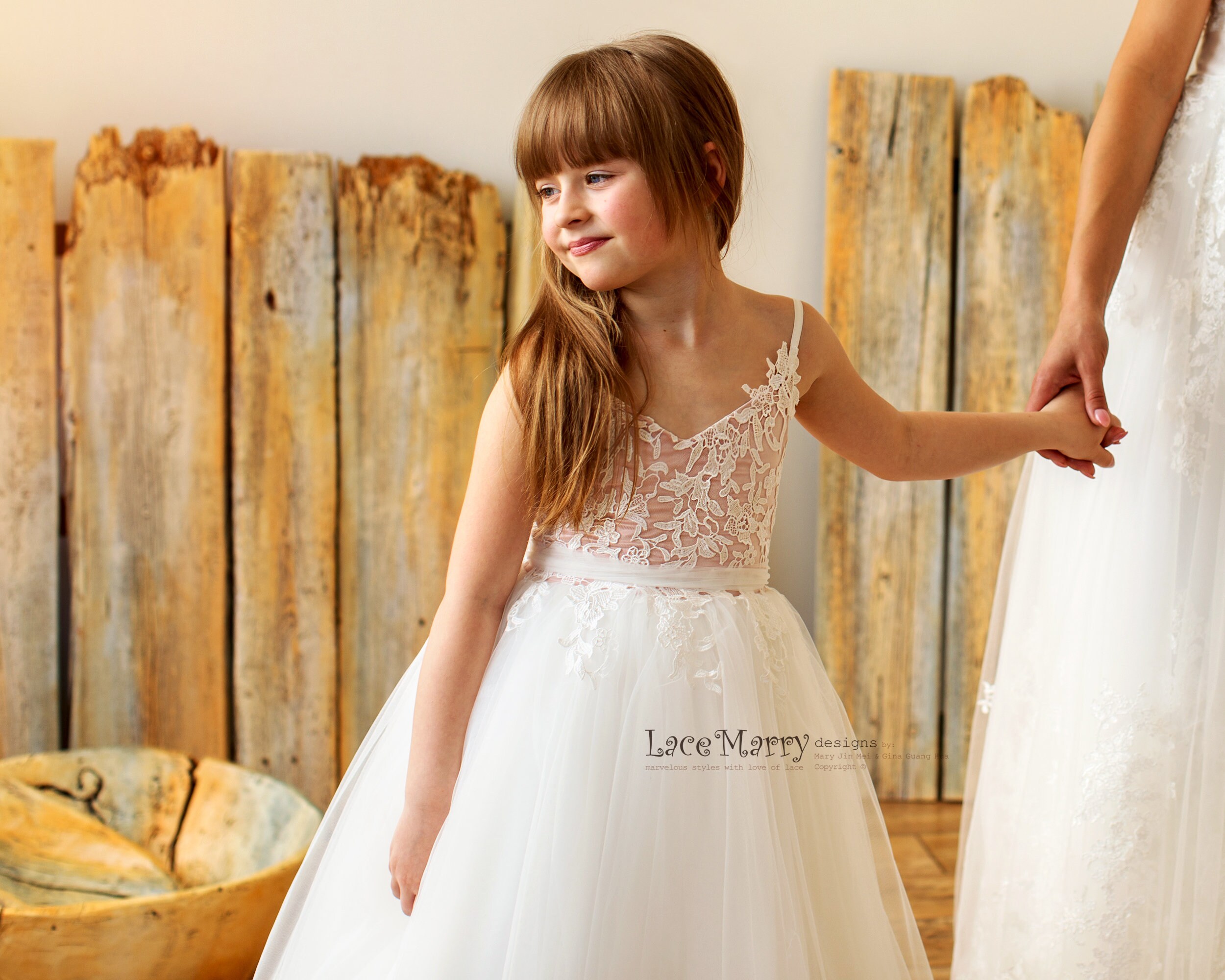 junior bridesmaid beach dresses Sleeveless A Line Chiffon Lace Junior Bridesmaid Dress, Azalea main image 1