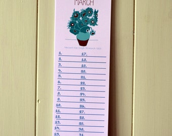 The Illustrated Artist Birthday Calendar