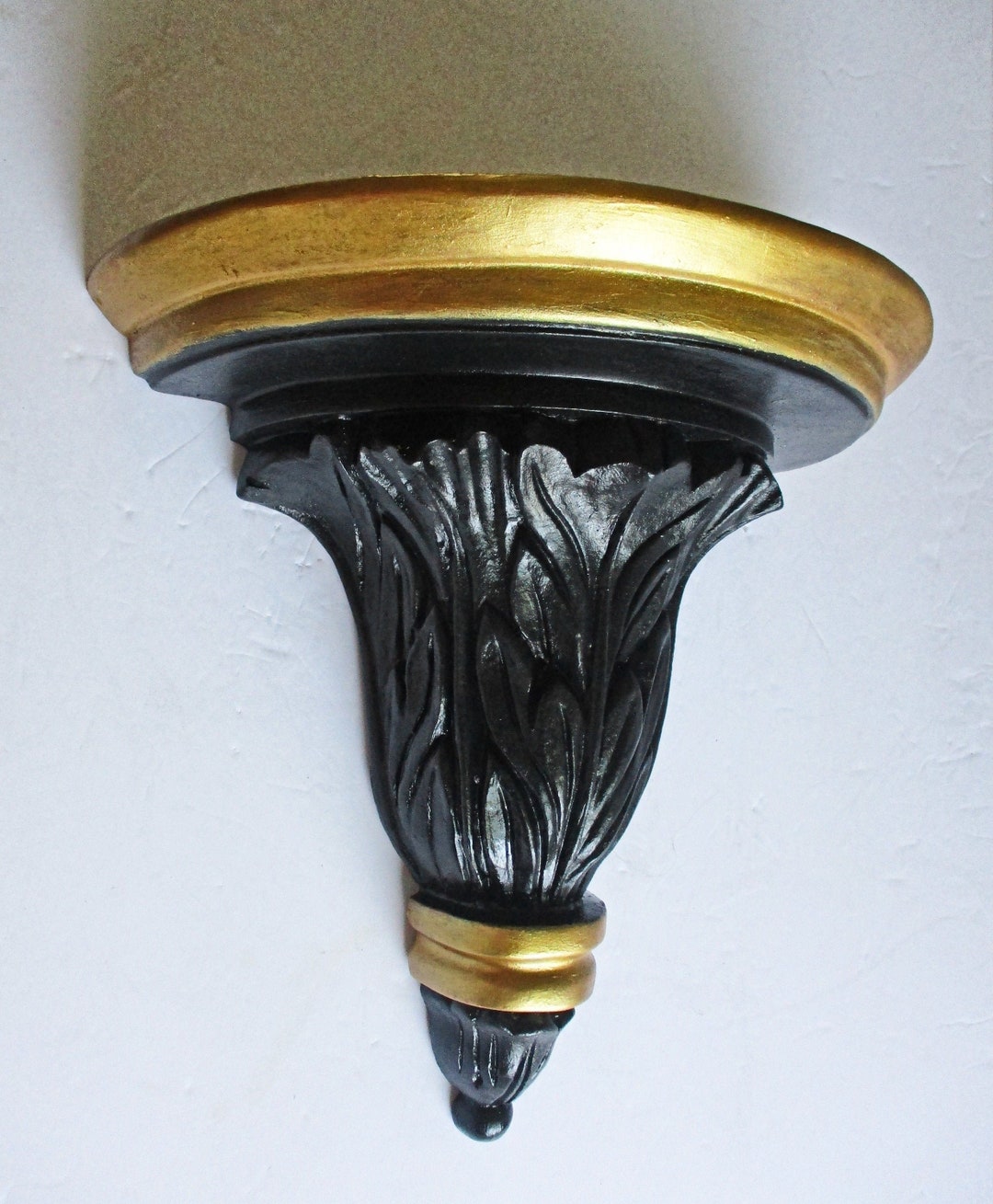 Black And Gold Wall Shelf