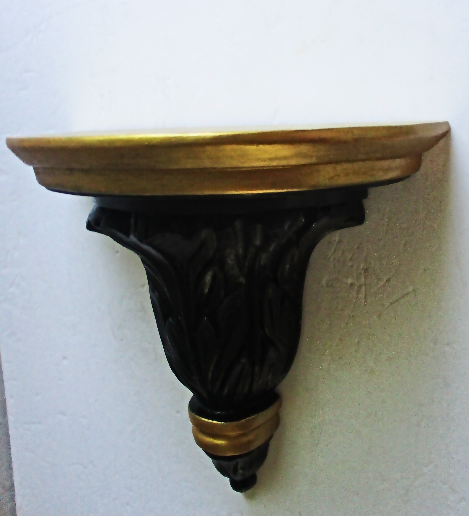 LARGE Wall Shelf Black and Gold Shelf French Baroque Design - Etsy