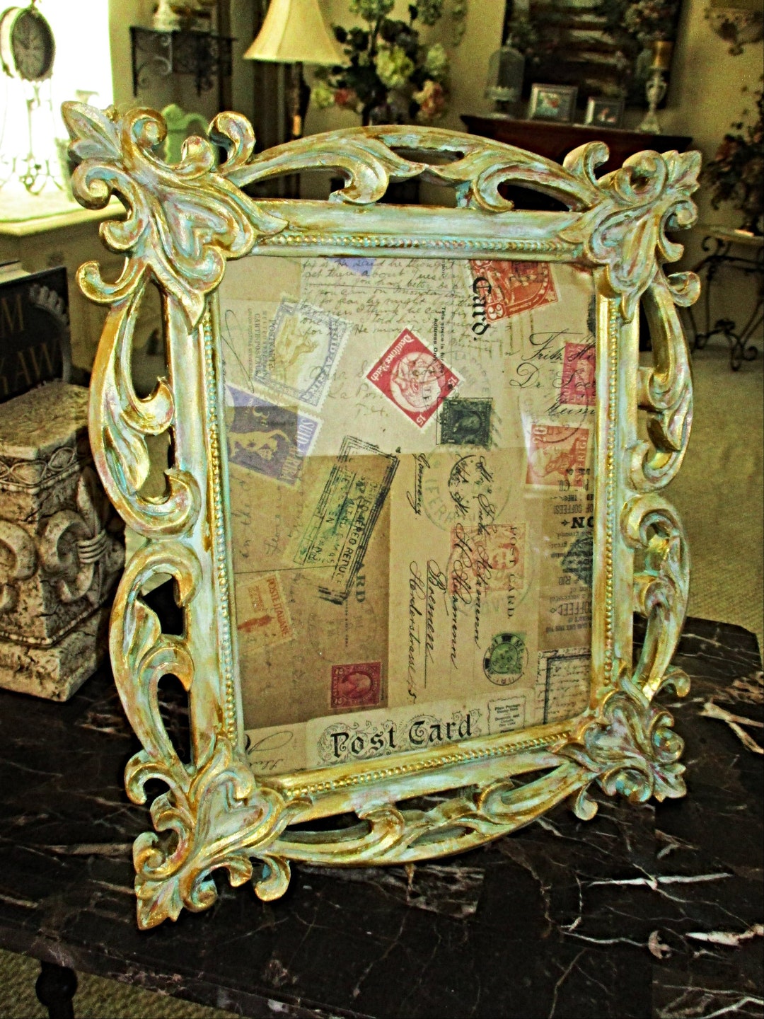 Picture Frame French Post Scripts French Picture Frames Etsy