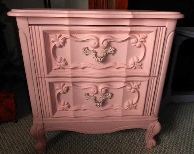 Shabby Chic Side Table Etsy