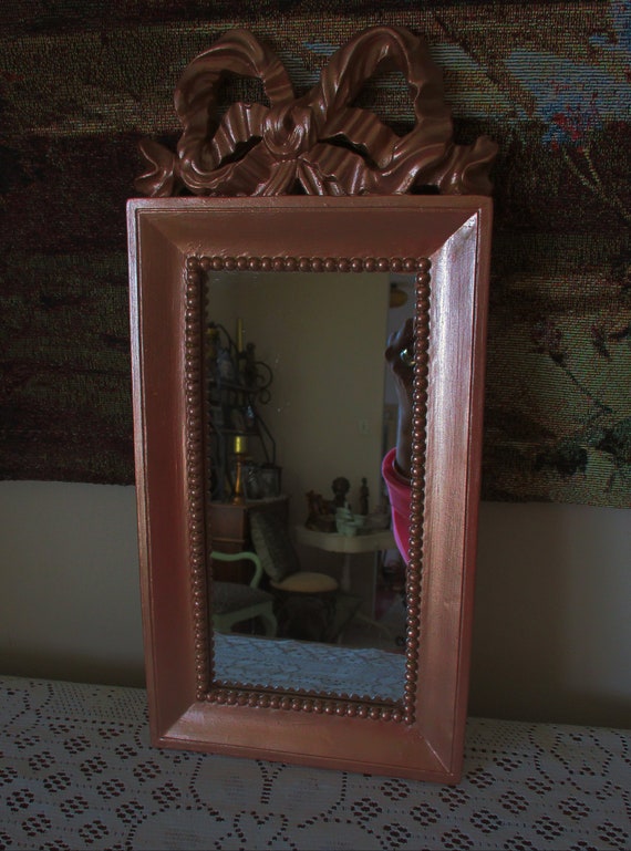 Wall Mirror, Small Mirror, Tall Skinny Mirrors, Rose Gold, French Wall Decor, Baroque Mirrors, Vintage Mirrors, Modern Wall Decor