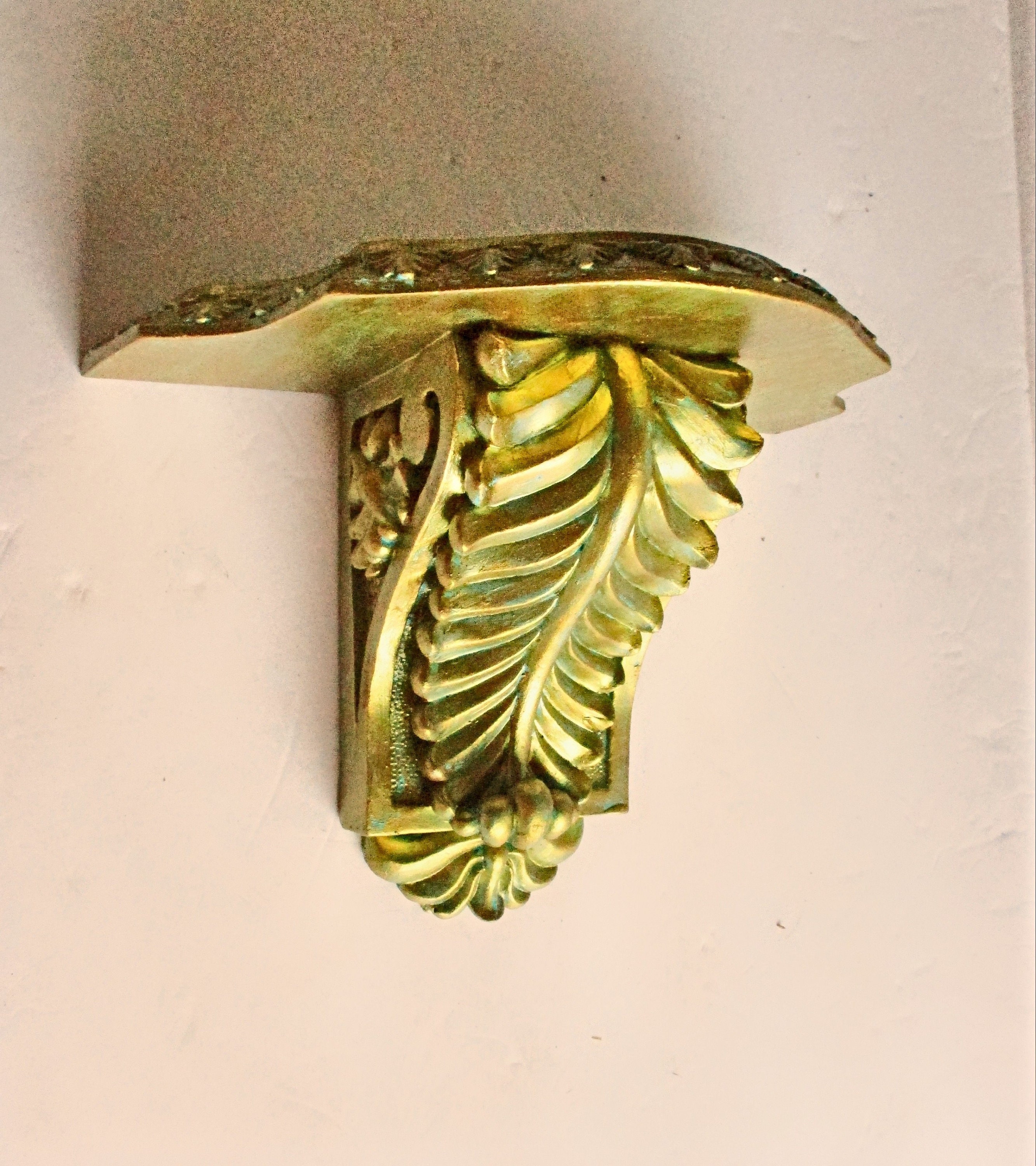 Small Wall Shelf in Gold French Baroque Design Wall Decor Etsy UK