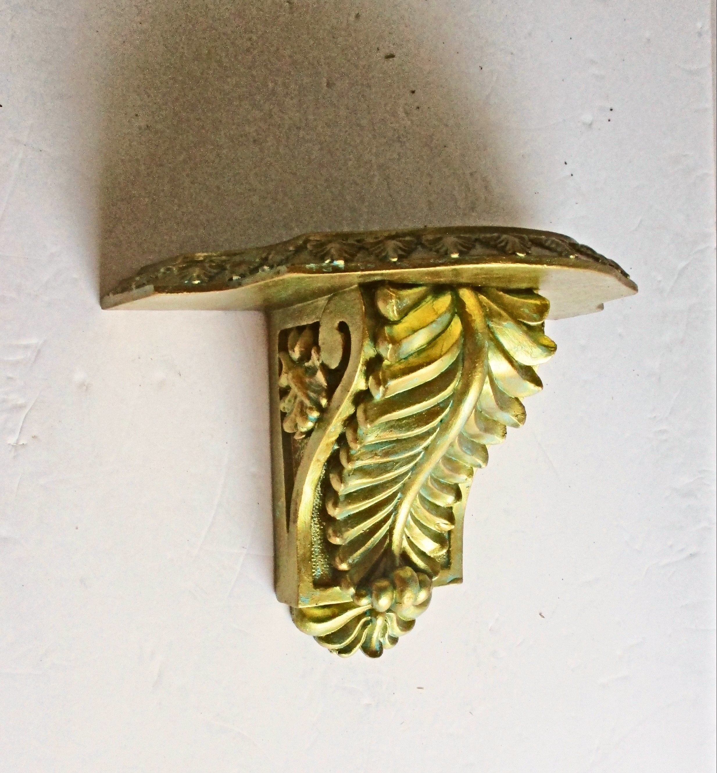 Small Wall Shelf in Gold French Baroque Design Wall Decor Etsy UK