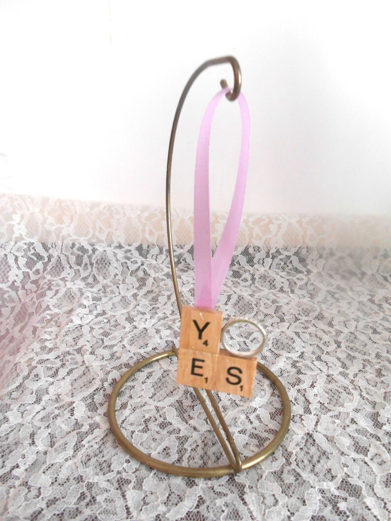 Weddings Marriage Proposals Bridal Gifts Tile Art YES Engagement Wedding Favors Bridal Showers Yes I Do Scrabble Tiles