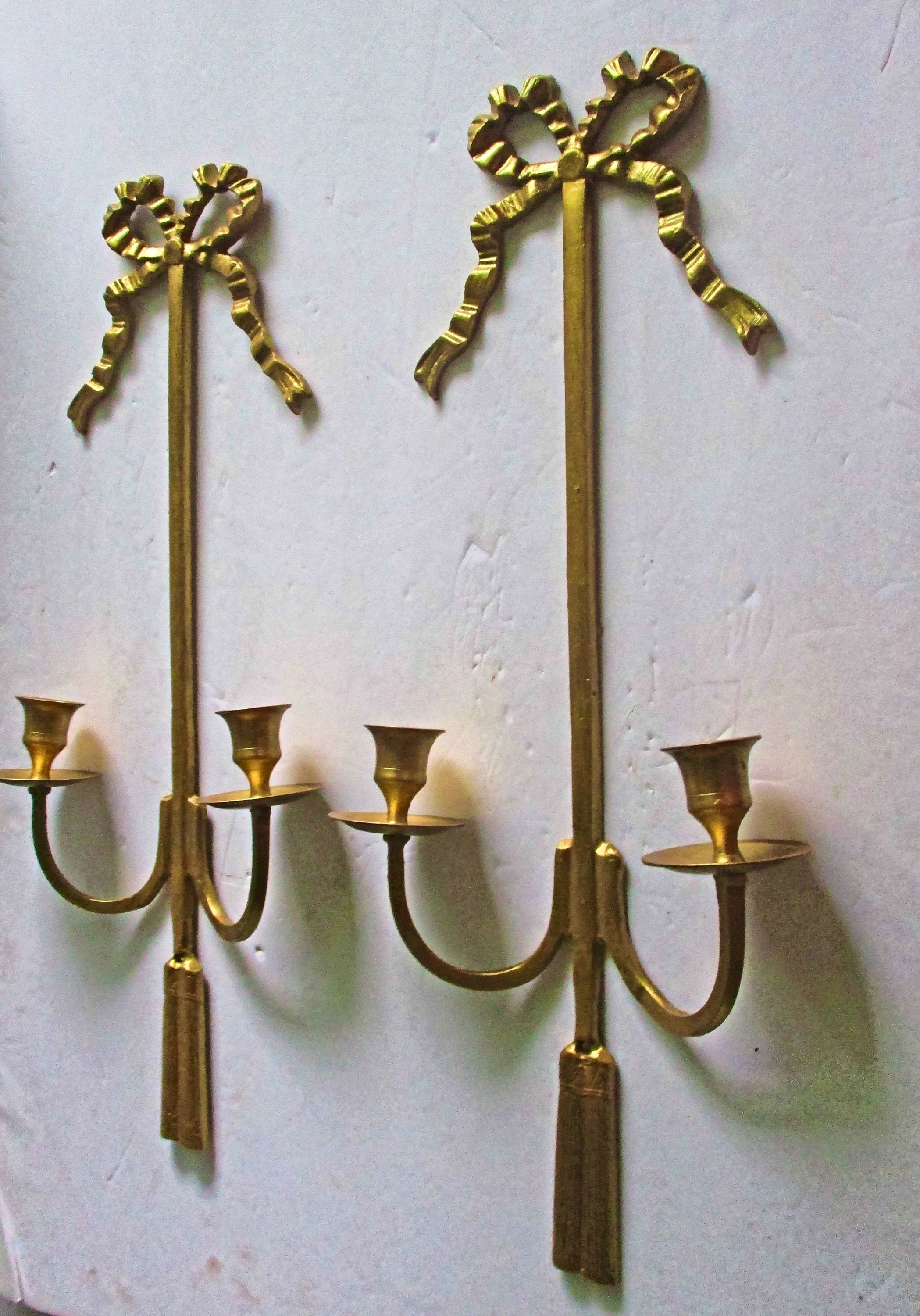 Wall Sconces Candle Sconces Candlesticks Holder Brass Wall Etsy