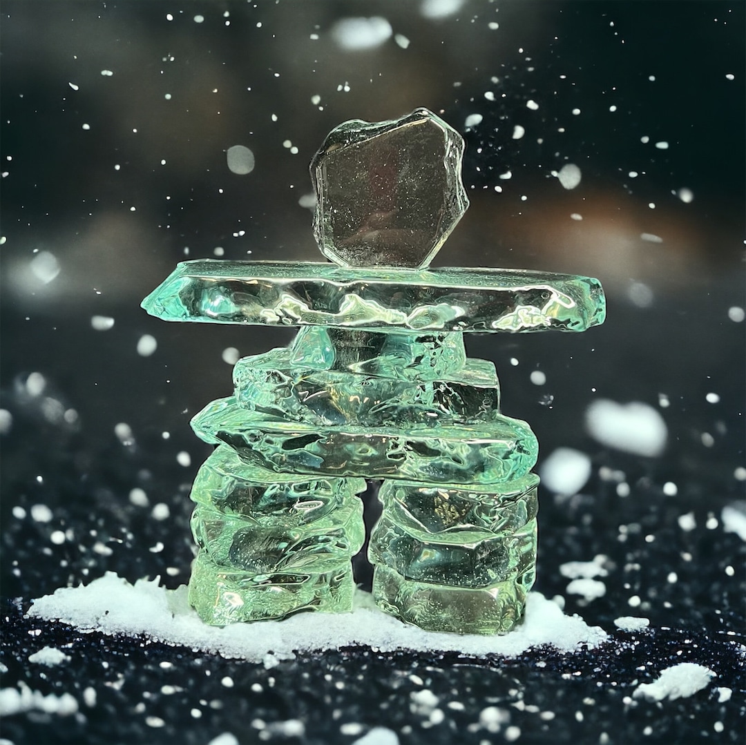 Glass Inukshuk 4.5