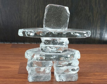 Glass Inukshuk Stained Glass Inukshuk Snowshoe - Etsy Canada