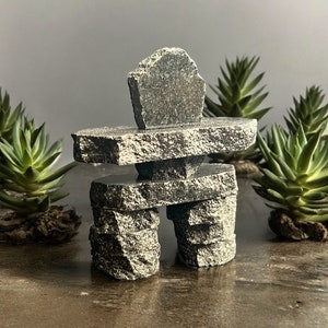 3.5&quot; Tall Granite Inukshuk