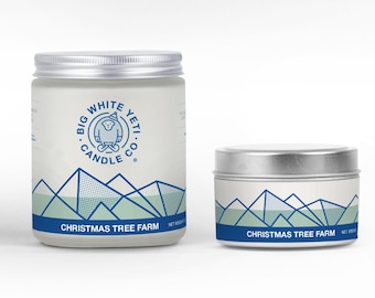 Christmas Tree Farm Soy Candle - 6oz tin or 8oz glass jar