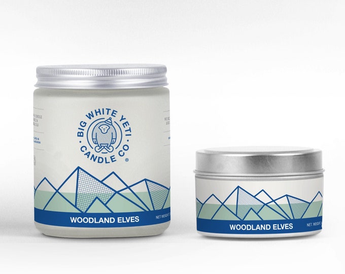 Woodland Elves Soy Candle - 6oz tin or 8oz glass jar