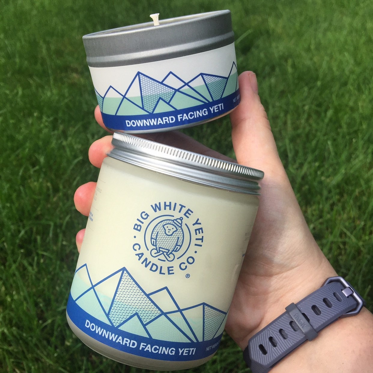 Lemon Yeti Soy Candle - 6oz tin or 8oz frosted glass jar