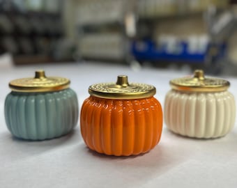 Autumn 2025 Limited Edition Soy Candle -  20oz Ceramic Pumpkin Vessel