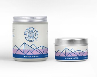 Kitten Toots Soy Candle - 6oz tin or 8oz glass jar