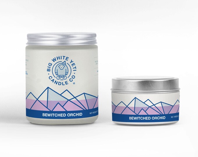 Bewitched Orchid Soy Candle - 6oz tin or 8oz glass jar