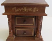Musical Jewelry Box, Jewelry Box, Jewelry Chest, Jewelry Box, Vintage Jewelry Box, Mid Century, Japan, Jewelry, Jewelry Boxes, Wooden Boxes