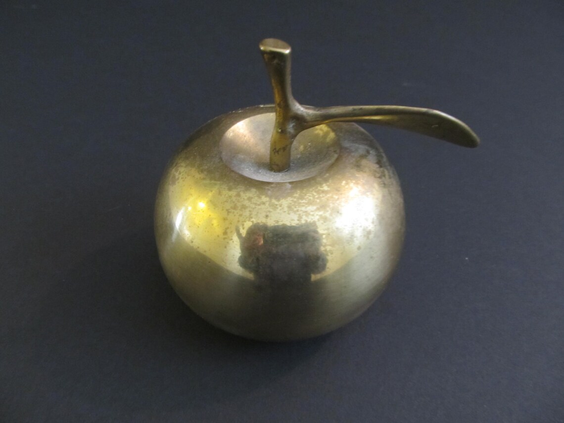 Brass Apple Bell Brass Apples Brass Bells Apple Decor Etsy