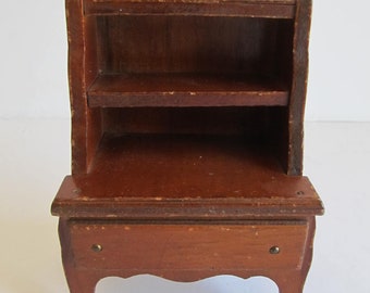 Dollhouse Miniature Vintage Artisan Linen Cabinet