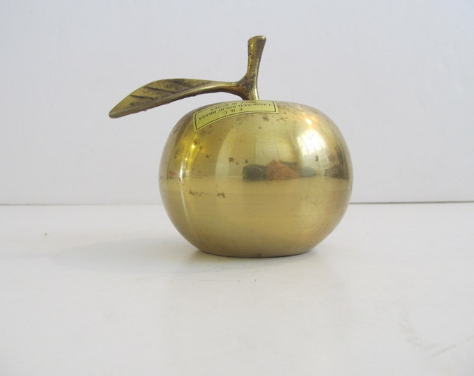 Brass Apple Bell Brass Apples Brass Bells Apple Decor Etsy