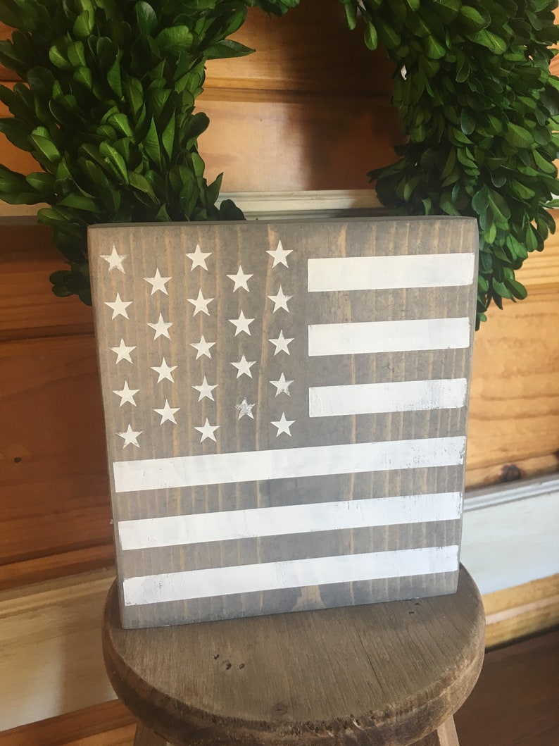 Usa Flag Block American Flag Policeman Flag Fireman Flag Etsy