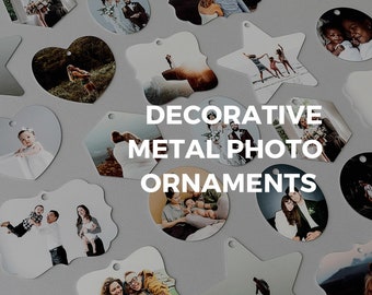 Decorative Metal Photo Ornaments