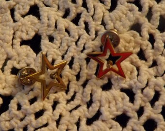 Star Pierced Earrings with Diamond Chip by Artistry Amway