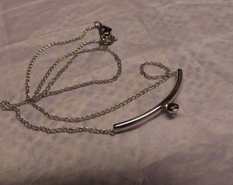 Silver Crescent Diamond Pendant by Amway Artistry