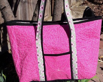Crocheted Swag Bag Red and Pink Purse with Casual Style | Etsy