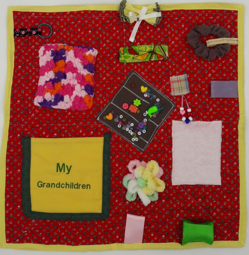 Fidget Quilt for Dementia patient Alzheimer activity blanket Etsy