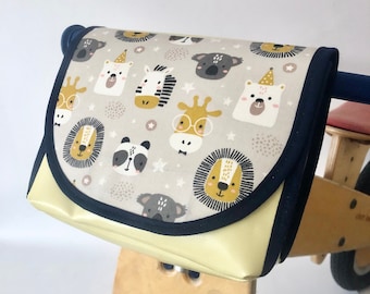 Handlebar bag, bicycle bag for children, giraffe, lion, koala, panda, waterproof