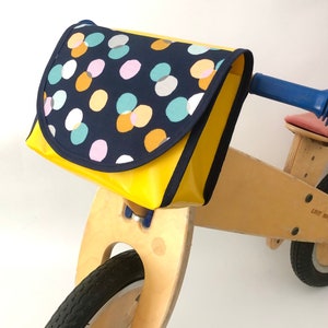 Handlebar bag, bicycle bag, handlebar bag colorful dots, waterproof handlebar bag, children's handlebar bag, women's handlebar bag, lunch bag